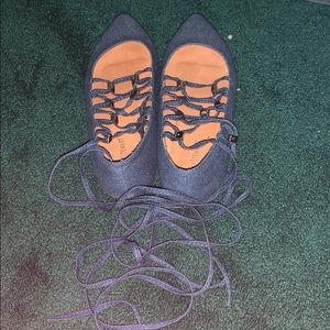 Denim sandals